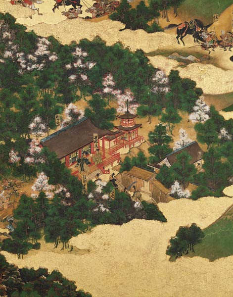 Heiji Uprising of 1159, Momoyama Period (1568-1615) (ink on paper) von Japanese School