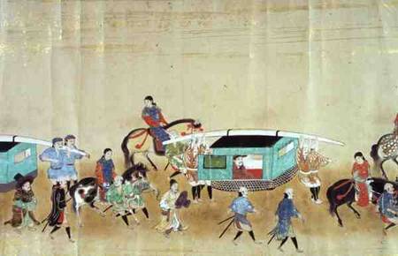 Part of the Sixth Korean Embassy to Japan in Meireki 1 at the time of Tokugawa Ietsuna's succession von Japanese School