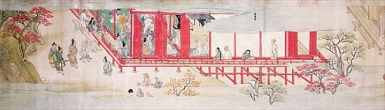 The House of the Shogun (ink on silk) von Japanese School