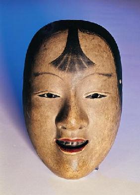 Noh theatre mask of a young boy called Kasshiki, 15th-19th century (lacquered wood)