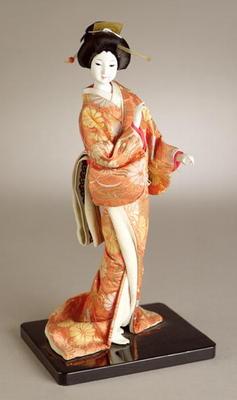 Standing lady doll, Japanese 18th