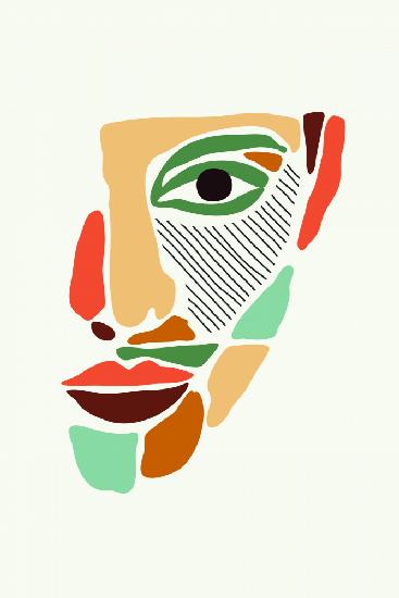 Farbe abstrakte Gesichter #2