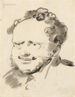Portrait of Gueminee (ink on paper) von Jean-Baptiste Isabey