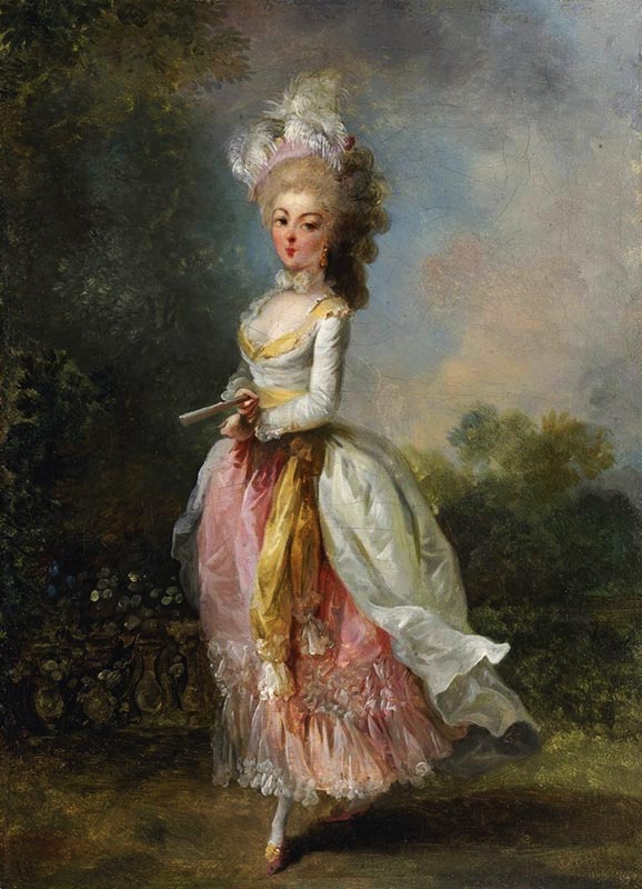 Porträt der Tänzerin Marie-Madeleine Guimard, genannt Mademoiselle Guimard von Jean-Frederic Schall