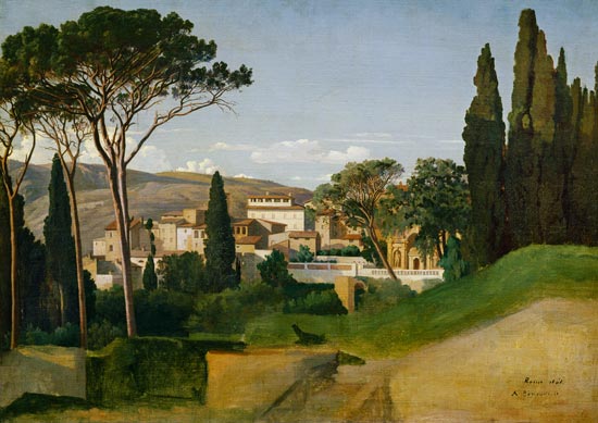 View of a Roman Villa von Jean Achille Benouville