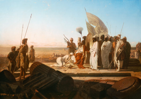 Xerxes at the Hellespont von Jean Adrien Guignet