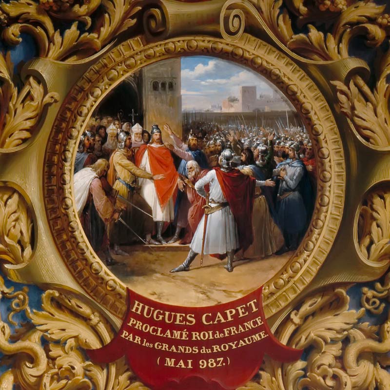 Die Königswahl Hugo Capets auf einer Versammlung in Senlis im Mai 987 von Jean Alaux