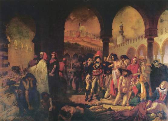 Bonaparte bei den Pestkranken von Jaffa von Jean-Antoine Gros