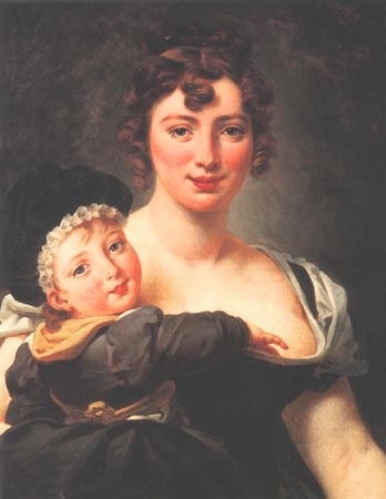 Françoise Simonnier mit Kind von Jean-Antoine Gros