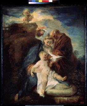 Die Heilige Familie (Ruhe auf der Flucht nach Ägypten) 1719