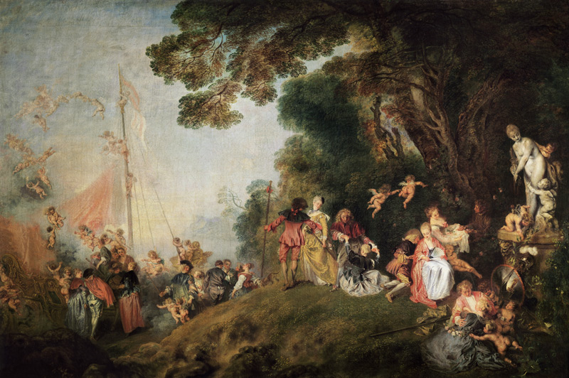 Einschiffung nach Kythera von Jean-Antoine Watteau