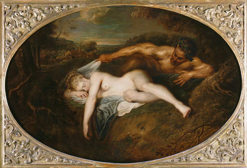 Jupiter und Antiope von Jean-Antoine Watteau