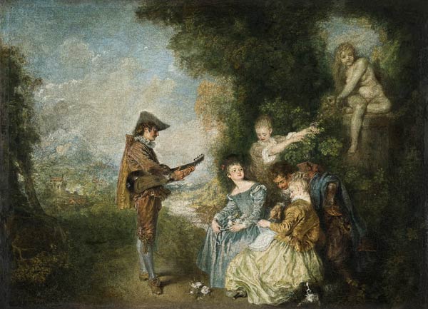 La Leçon d'Amour von Jean-Antoine Watteau