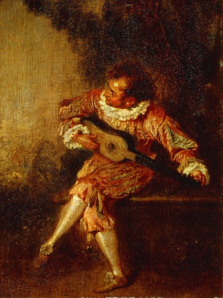 Watteau / The Serenader / 1715 von Jean-Antoine Watteau