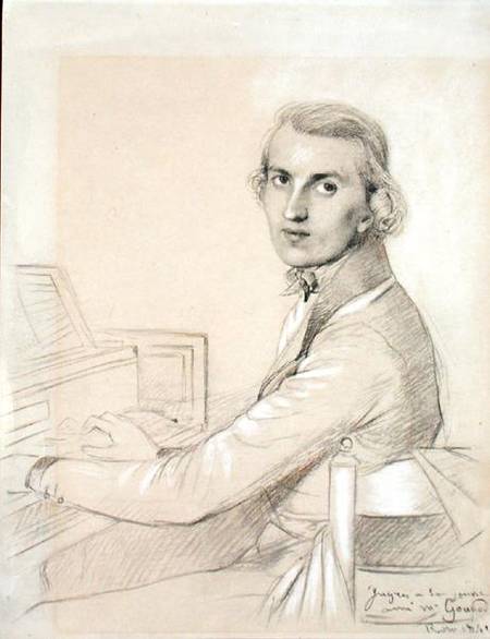 Charles Gounod (1818-93) 1841 von Jean Auguste Dominique Ingres