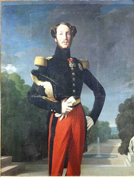 Ferdinand-Philippe (1810-42) Duke of Orleans in the Park at Saint-Cloud von Jean Auguste Dominique Ingres