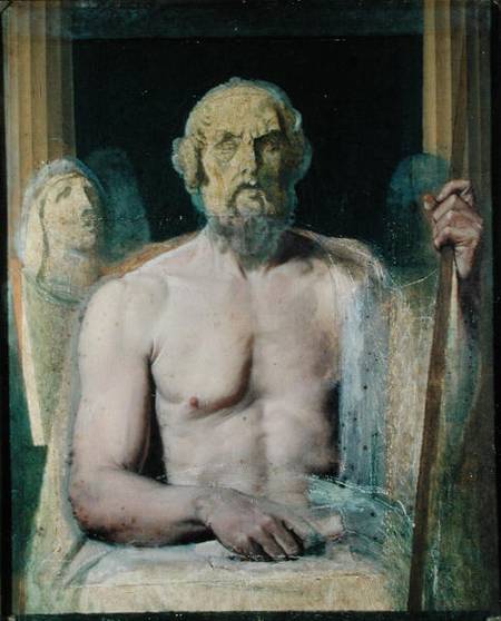 Homer, study for The Apotheosis of Homer von Jean Auguste Dominique Ingres