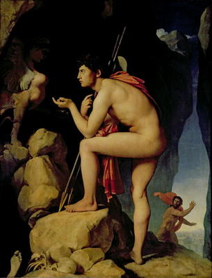 Oedipus and the Sphinx, 1808 (oil on canvas) von Jean Auguste Dominique Ingres