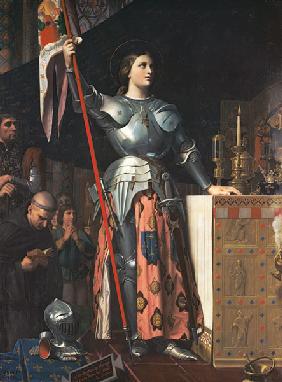 Joan of Arc (1412-31) at the Coronation of King Charles VII (1403-61) 17th July 1429 1854