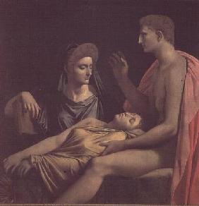 Virgil 70-19 BC) Reading the 'Aeneid' to Livia, Octavia and Augustus 1819