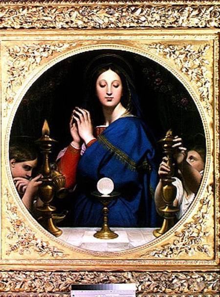 The Virgin of the Host von Jean Auguste Dominique Ingres