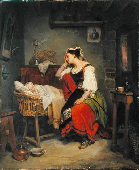 The Sick Child von Jean Augustin Franquelin
