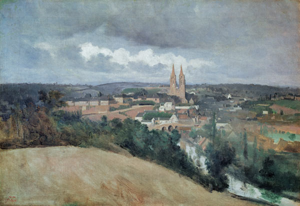 General View of the Town of Saint-Lo von Jean-Baptiste Camille Corot