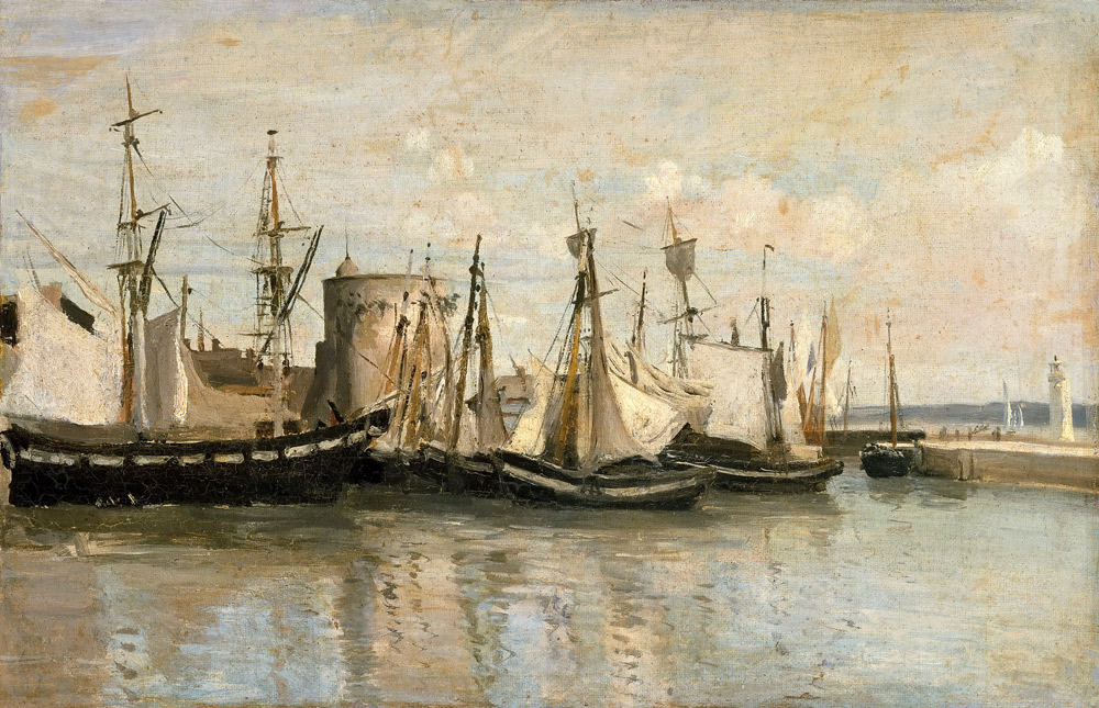 La Rochelle. Hafeneinfahrt von Jean-Baptiste Camille Corot