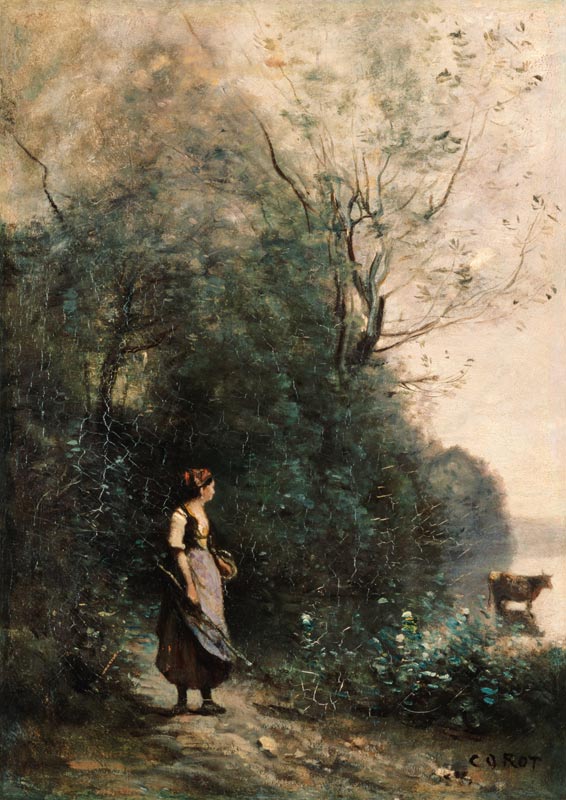 Seelandschaft. von Jean-Baptiste Camille Corot