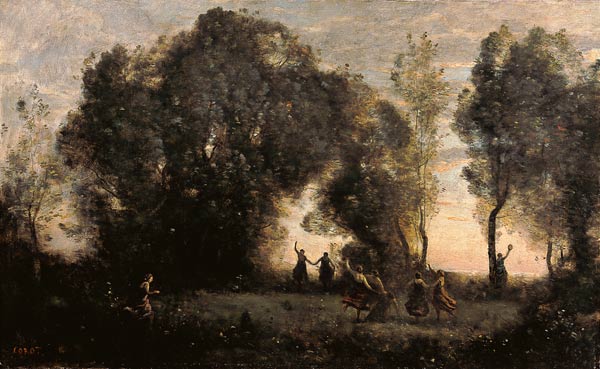Tanz der Nymphen von Jean-Baptiste Camille Corot