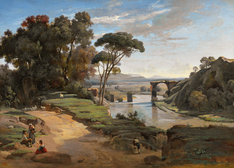 The Bridge at Narni, c.1826-27 von Jean-Baptiste Camille Corot