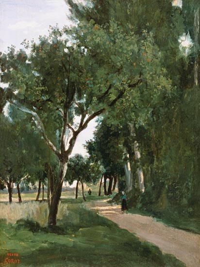Avenue in the Woods, near Chaville von Jean-Baptiste Camille Corot
