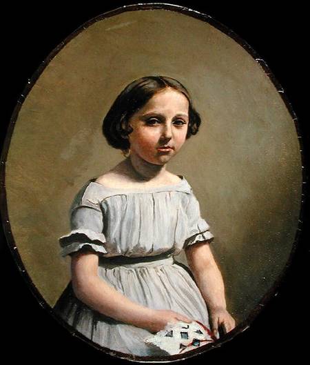 The Eldest Daughter of M. Edouard Delalain (Mme. de Graet) von Jean-Baptiste Camille Corot