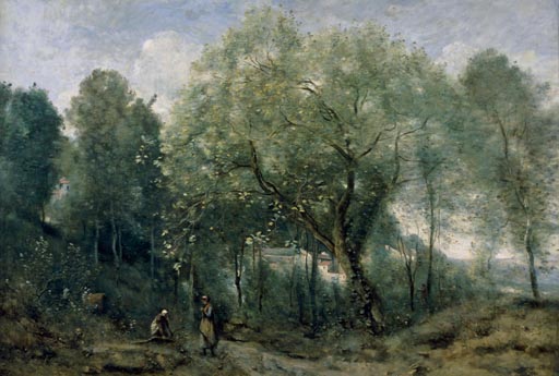 Le catalpa. Souvenir de Ville d'Avray (Der Catalpa. Erinnerung aus Ville d'Avray) von Jean-Baptiste Camille Corot