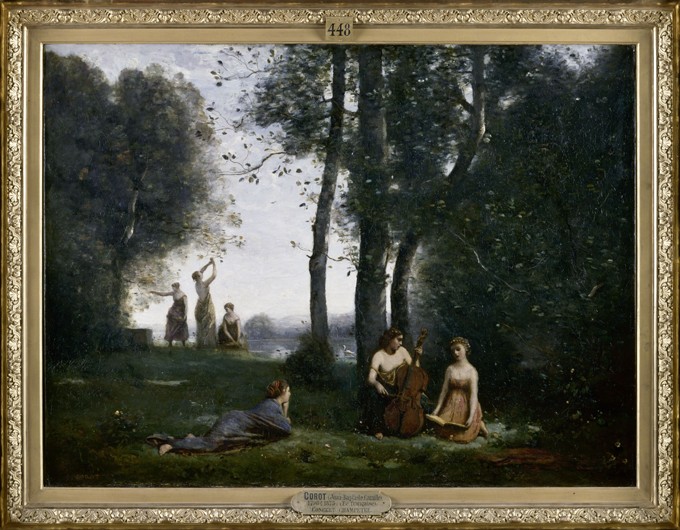 Le Concert Champêtre (Ländliches Konzert) von Jean-Baptiste Camille Corot