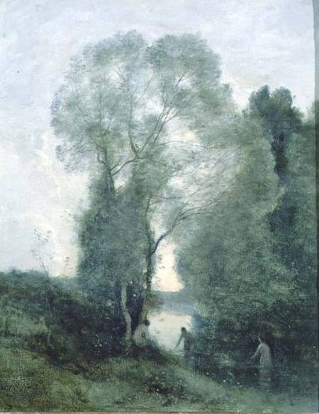 Les Baigneuses von Jean-Baptiste Camille Corot