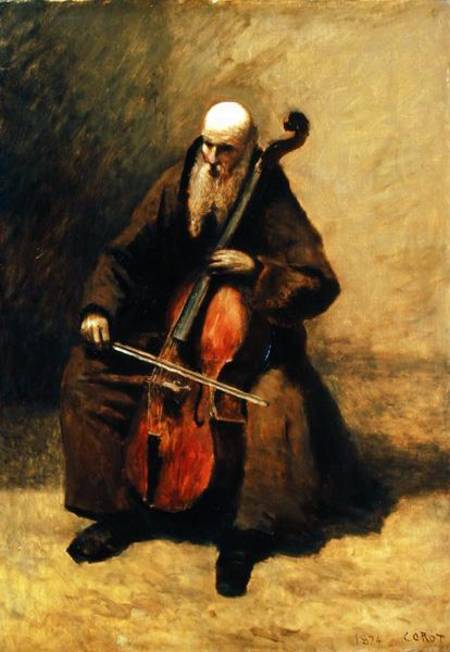 The Monk von Jean-Baptiste Camille Corot