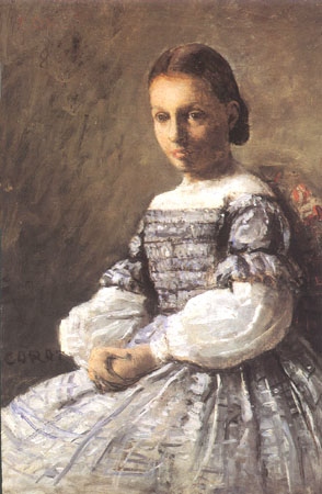 Porträt Fräulein Jeanne von Jean-Baptiste Camille Corot