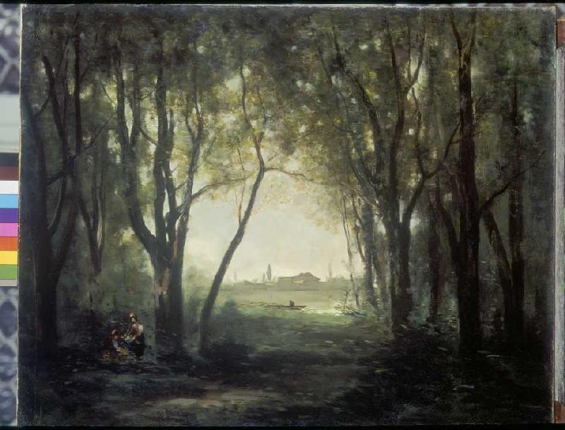Der Teich. von Jean-Baptiste Camille Corot