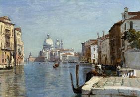Venedig - Blick auf den Campo della Carita mit Blick auf den Dom der Salute 1834