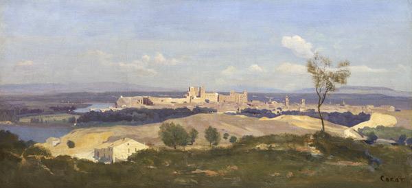 Avignon von Westen aus gesehen 1836