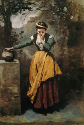 Träumerin am Brunnen c.1860