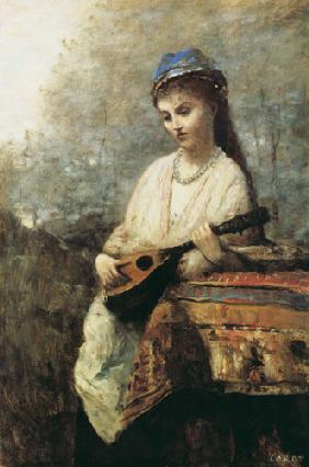 Mädchen mit Mandoline 1871
