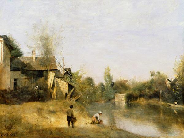 Riverbank at Mery sur Seine, Aube c.1870
