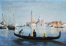 Gondel auf dem Canale Grande, Venedig