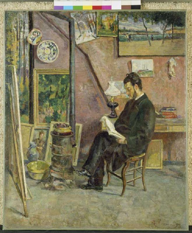 Doktor Martinez im Atelier des Künstlers. von Jean-Baptiste Armand Guillaumin