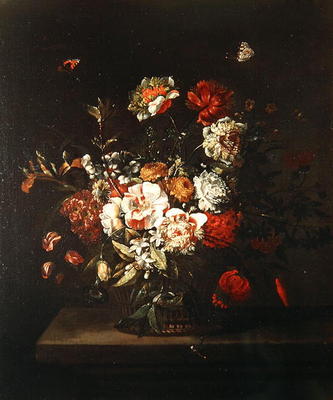 Flower Piece, 1706 (oil on canvas) von Jean-Baptist Bosschaert
