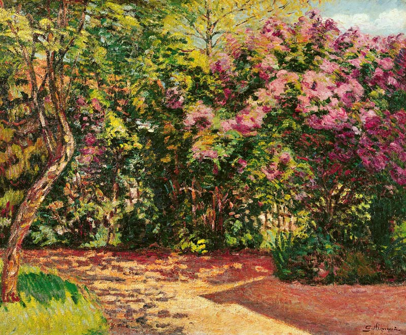 Lilac, the Artist''s Garden von Jean Baptiste Armand Guillaumin