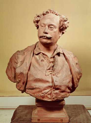Portrait of Alexander Dumas fils (1802-70) von Jean Baptiste Carpeaux