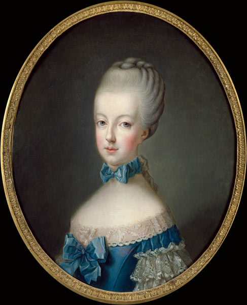 Portrait of Marie-Antoinette de Habsbourg-Lorraine (1750-93) after the painting by Joseph Ducreux von Jean-Baptiste Charpentier d. Ä.